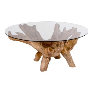 MASA DE CAFEA, AMAZONAS 110CM, DIN LEMN SI STICL SECURIZATA, CULOARE NATUR, HOUSE NORDIC - Img 3