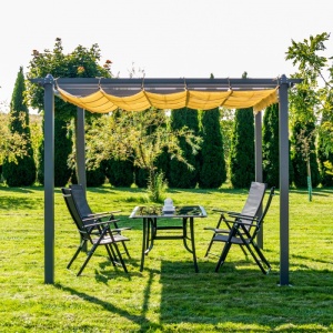 MASA DE GRADINA 150CM, DIN ALUMINIU SI STICLA SECURIZATA, ARTIM GROUP SELECTION - Img 3