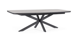 MASA DE GRADINA, EXTENSIBILA, PASCAL 200X260, GRI ANTRACIT, CONFECTIONATA DIN ALUMINIU, STIL MODERN - Img 2