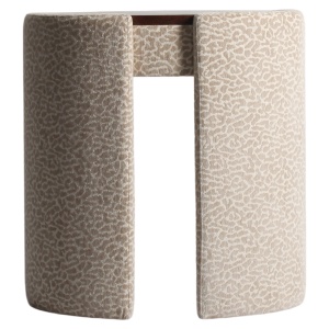 MASA DE TOALETA ROXENNE, DIN METAL, LEMN SI TEXTIL, DE CULOARE BEJ LEOPARD, DESIGN MODERN - Img 4