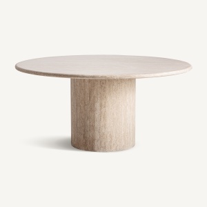 MASA DEOSEBITA, THIENNES 160CM, DIN TRAVERTIN DE CULOARE BEJ, VICAL HOME SELECTION
