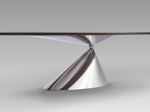 MASA DINING/BIROU EXCLUSIVE 270CM, REALIZATA DIN METAL, MDF SI CERAMICA, DESIGN MODERN, PRODUS DE LUX - Img 8