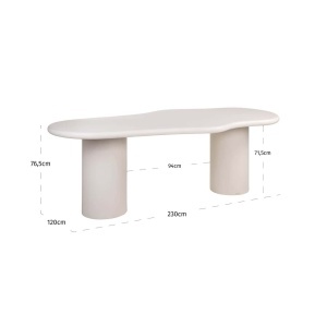 MASA DINING, BLOOMSTONE 230CM, LEMN DE MANGO, ALBA, RICHMOND INTERIORS - Img 7