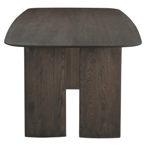 MASA DINING CASTELLO 230cm, REALIZATA DIN LEMN DE STEJAR, CULOARE MARO, STIL MODERN - Img 5
