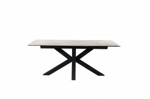MASA DINING EXTENSIBILA 180-225CM, ETERNITY, COD 40650, DIN METAL SI CERAMICA, EFECT MARMURA - Img 3
