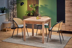 MASA DINING EXTENSIBILA GRACJAN, STEJAR CRAFT, 80/160 CM, BLAT DIN PAL SI PICIOARE DIN MDF, STIL CLASIC - Img 2