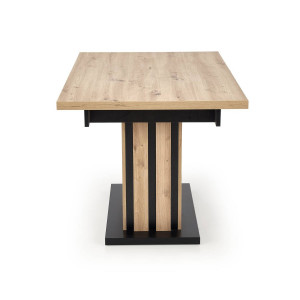 MASA DINING EXTENSIBILA STIL LAMELLO, STEJAR ARTISAN/NEGRU, 130/180 CM, DIN PAL MELAMINAT, STIL MODERN - Img 7