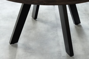 MASA DINING IRON CRAFT 120CM, ROTUNDA, DIN LEMN DE MANGO SI PICIOARE DE METAL, CULOARE TAUPE, ARTIM GROUP SELECTION - Img 5