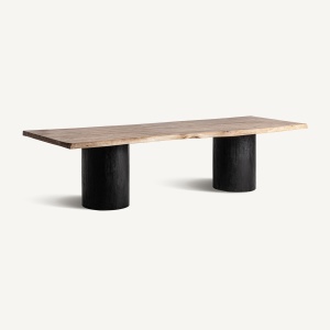 MASA DINING KNAITH 320CM, BLAT DIN SALCAM SI PICIOARE DIN LEMN DE MANGO, STIL CONTEMPORAN, VICAL HOME - Img 2