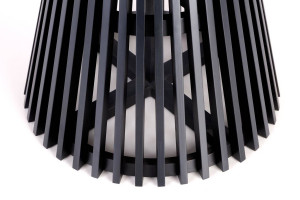 MASA DINING STIL MIYAKI, STEJAR/NEGRU, 120 CM, DIN MDF SI FURNIR, STIL MODERN - Img 6