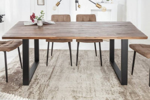 MASA DINING, WOTAN II 200CM, COD 40989, DIN LEMN MASIV, DESIGN INDUSTRIAL