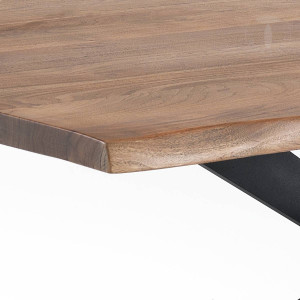 MASA ELEGANTA DIN LEMN 195CM, AMON, COD 4297, STIL MODERN, REALIZATA DIN LEMN MASIV DE SALCAM - Img 4