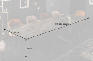 MASA EXTENSIBILA 180/220/260CM, EUPHORIA, METAL SI CERAMICA EFECT DE MARMURA, ARTIM GROUP SELECTION - Img 7