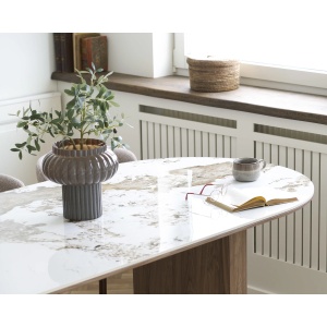 MASA EXTENSIBILA ATHENS 210CM, , REALIZAT DIN MDF SI CERAMICA, CULOARE ALB/MARO, ARTIM HOUSE - Img 7