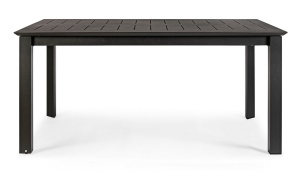 MASA EXTENSIBILA DE GRADINA KONNOR NEAGRA, CONFECTIONATA DIN ALUMINIU, STIL MODERN - Img 2