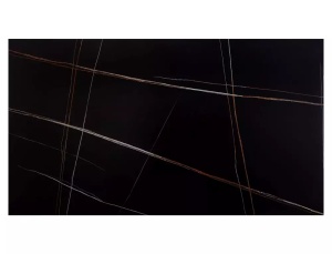 MASA EXTENSIBILA DINNG, 160/240 CM, NEGRU MAT, DIN CERAMICA SI METAL, STIL MODERN - Img 2