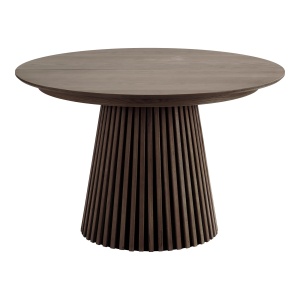 MASA EXTENSIBILA ROTUNDA OSAKA ø120x120-160-200x75cm, REALIZATA DIN MDF, FURNIR, CULOARE MARO, HOUSE NORDIC - Img 4