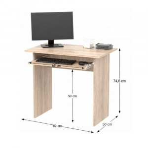 Masă PC, stejar sonoma, VERNER NEW, 0000185334