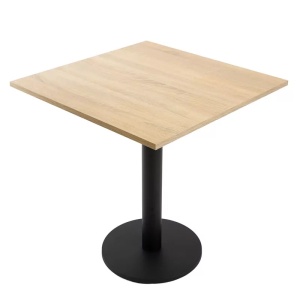 MASA PENTRU CAFENEA, 68x68 CM, STEJAR SONOMA/NEGRU, DIN PAL LAMINAT SI OTEL, ARTIM GROUP SELECTION - Img 6