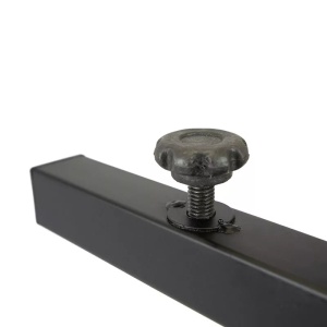 MASA PENTRU CATERING/CONFERINTE 120X80 CM, STEJAR LANCELOT/NEGRU, DIN PAL LAMINAT SI OTEL, ARTIM GROUP SELECTION - Img 4