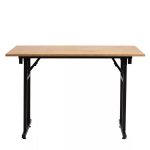 MASA PENTRU CATERING/CONFERINTE 120X90 CM, STEJAR LANCELOT/NEGRU, DIN PAL LAMINAT SI OTEL, ARTIM GROUP SELECTION - Img 3