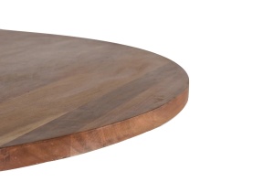 MASA SUFRAGERIE DAKAR 120CM, REALIZATA DIN LEMN DE SALCAM SI METAL, CULOARE NATUR/NEGRU, GINER Y COLOMER - Img 3