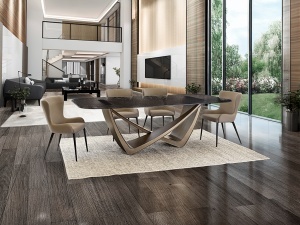 MASA SUFRAGERIE, GENESIS 240CM, METAL SI STICLA, DESIGN MODERN, SCHULLER - Img 3