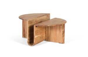MASUTA CAFEA DENIK 80CM, REALIZATA DIN LEMN DE SALCAM, CULOARE NATUR, GINER Y COLOMER