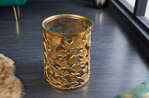 MASUTA DE CAFEA 45CM, GINKO, DIN METAL SI STICLA, COD 42034