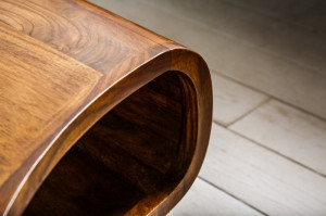 MASUTA DE CAFEA 90CM, SPIN, DIN LEMN DE TRANDAFIR SI PICIOARE DIN METAL - Img 4