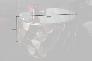 MASUTA DE CAFEA, ABSTRACT 70CM, DIN METAL, DESIGN INDUSTRIAL - Img 6