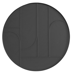 MASUTA DE CAFEA ARCHIE 70X24, NEAGRA, CONFECTIONATA DIN OTEL, STIL MODERN - Img 3