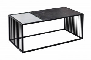 MASUTA DE CAFEA, ARCHITECTURE 100CM, ASPECT MARMURA, NEAGRA - Img 6