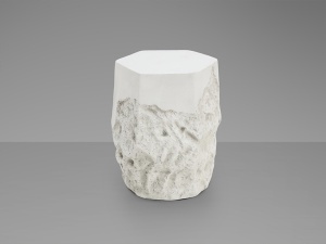 MASUTA DE CAFEA ATICA 46CM, REALIZATA DIN OMG, FINISAJ ALB MAT, STIL MODERN - Img 2