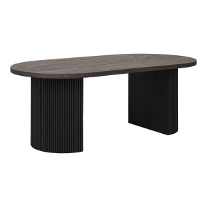MASUTA DE CAFEA BOAVISTA 120CM, DIN LEMN, CULOARE NEGRU, HOUSE NORDIC - Img 3
