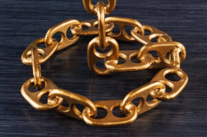MASUTA DE CAFEA, CHAIN 55CM, METAL SI LEMN, COD 42233, DESIGN MODERN - Img 4