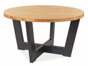 MASUTA DE CAFEA CONO B STEJAR/NEGRU DIN LEMN MASIV LAMINAT, SIGNAL