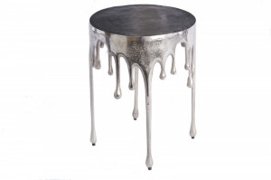 MASUTA DE CAFEA, LIQUID LINE 51CM, COD 39883, ARGINTIE, STIL MODERN - Img 6