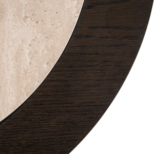 MASUTA DE CAFEA NANDO, 214218, CONFECTIONATA DIN FURNIR DE STEJAR, MDF, TRAVERTIN SI LEMN RECICLAT, MARO SI BEJ, STIL MODERN - Img 3