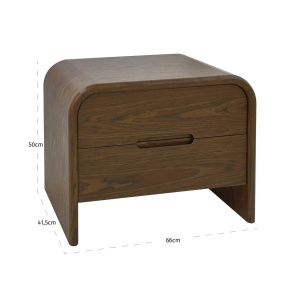 MASUTA DE CAFEA/NOPTIERA BEDFORD CU 2 SERTARE, 214203, MARO, CONFECTIONATA DIN MDF, STIL MODERN - Img 5