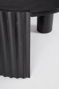MASUTA DE CAFEA ORISSA 80 NEAGRA, CONFECTIONATA DIN LEMN DE MANGO, STIL MODERN - Img 6