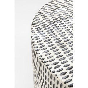 MASUTA DE CAFEA PIANO 36 CM., CONFECTIONATA DIN MDF SI RASINA, STIL MODERN - Img 2