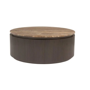 MASUTA DE CAFEA RUSSO, 214322, CONFECTIONATA DIN MDF, ALAMA SI TRAVERTIN, MARO, STIL MODERN - Img 2