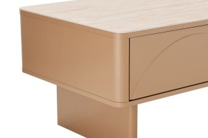 MASUTA DE CAFEA SAVOY 120CM, 3D, REALIZATA DIN MDF SI PLACA CERAMICA, CULOARE TRAVERTIN, ARTIM GROUP SELECTION - Img 6