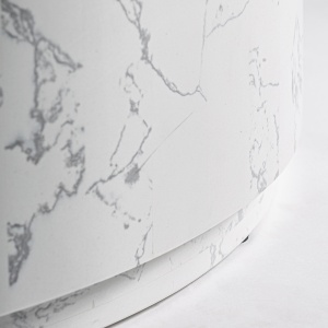 MASUTA DE CAFEA VONNAS 90CM, DIN PIATRA SINTERIZATA ALBA, DESIGN EXCLUSIVIST, VICAL HOME - Img 5