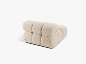 MODUL CANAPEA BELLIS, BEJ DESCHIS, CU TAPITERIE DIN TEXTIL BOUCLE ROLF, MICADONI - Img 3
