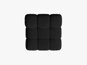 MODUL CANAPEA BELLIS, NEGRU, CU TAPITERIE DIN TEXTIL 3D SONIC, MICADONI - Img 3