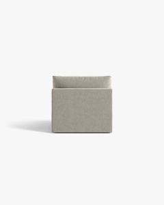 MODUL CANAPEA BLOOM, GRI DESCHIS, 95X97 CM, CU TAPITERIE DIN TEXTIL STRUCTURAT WIND, MICADONI - Img 4