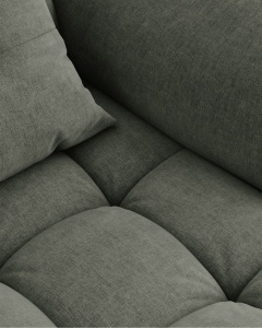 MODUL CANAPEA BLOOM, PE DREAPTA, VERDE MUSCHI, 116X97 CM, CU TAPITERIE DIN TEXTIL STRUCTURAT WIND, MICADONI - Img 6