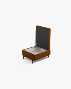 MODUL CANAPEA/COLTAR EXTENSIBIL GLORIA, MARO, 76X92 CM, TAPITAT CU TAPITERIE DIN TEXTIL CATIFEA SALVADOR, MICADONI - Img 2
